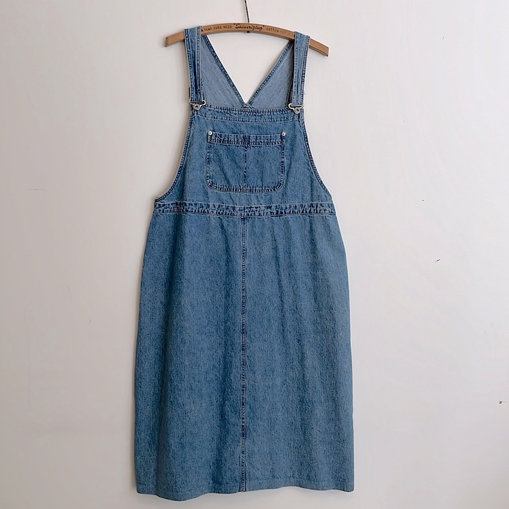 Vintage Faded Glory Denim Overall Dress